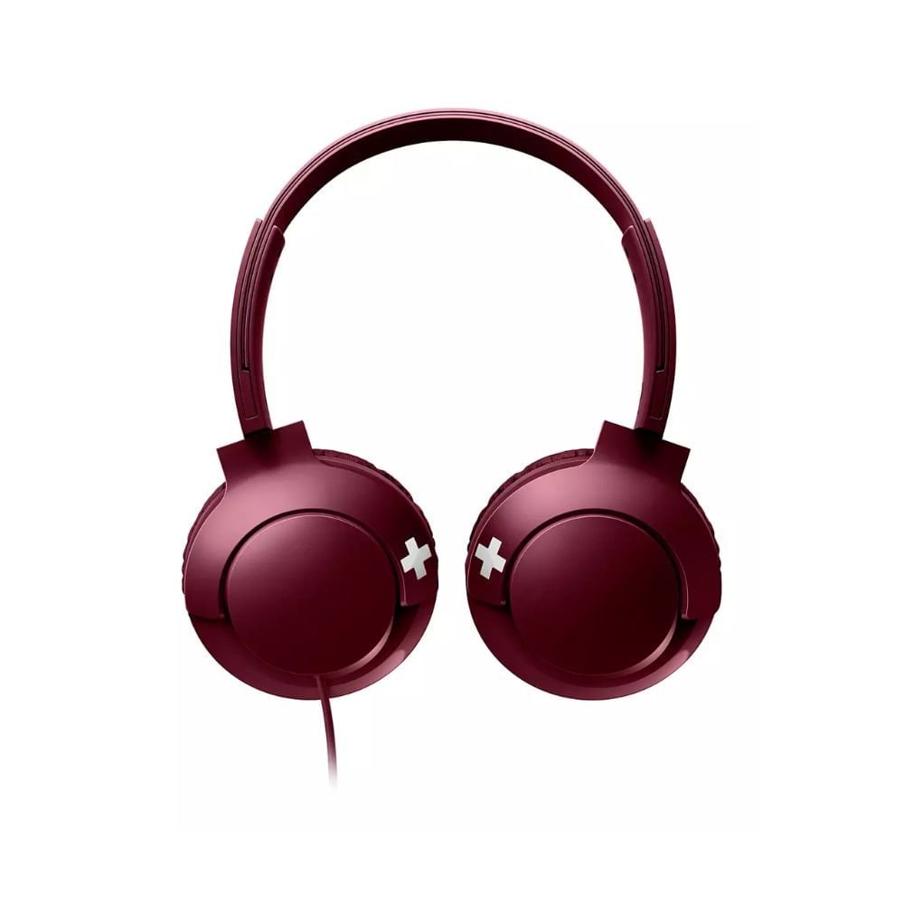 Audífono Philips SHL3075 Bass+ Bluetooth Micrófono Color Rojo