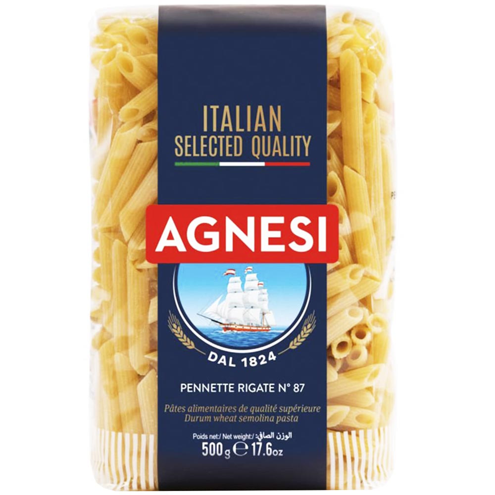 Fideos AGNESI Pennette Rigate  Bolsa 500g