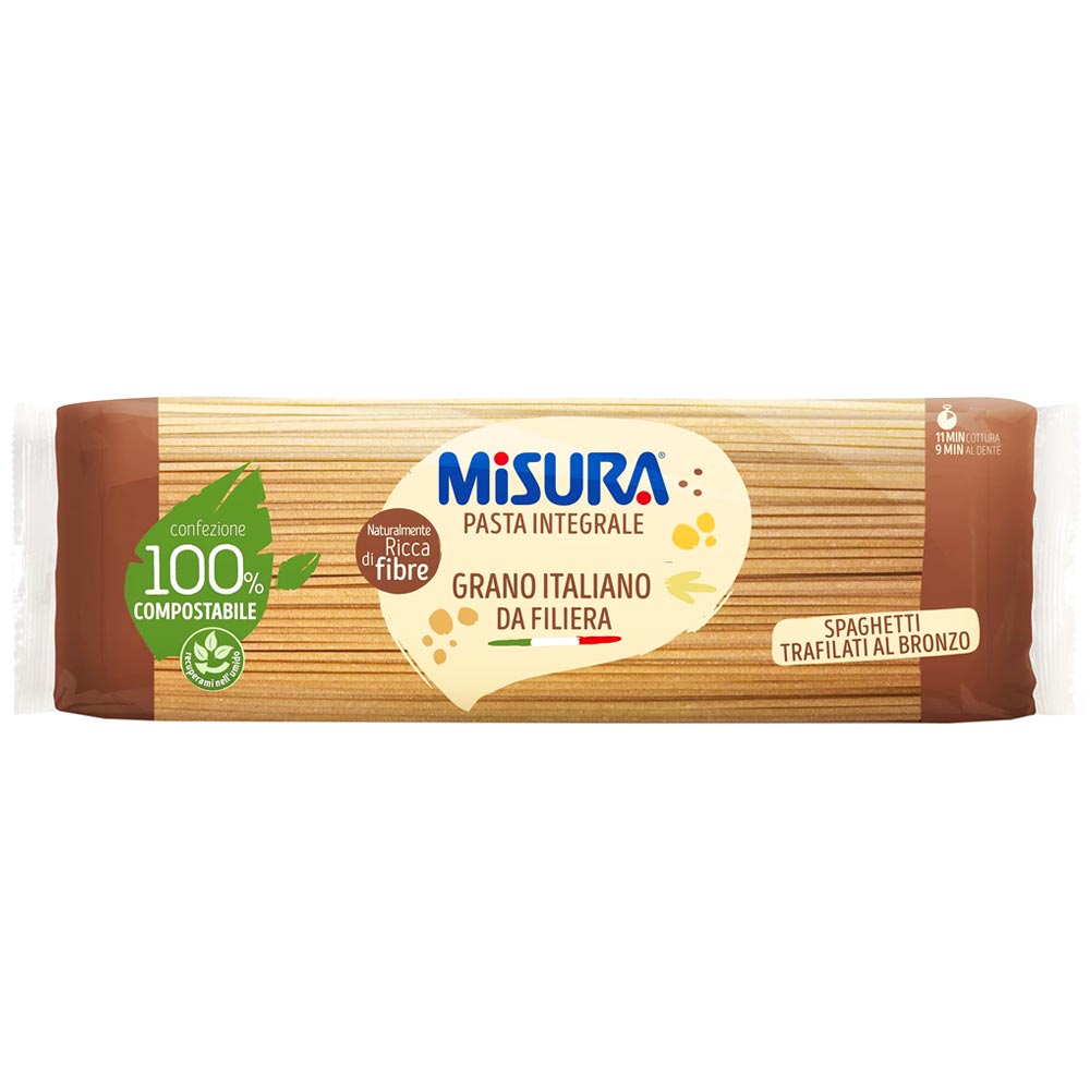 Fideos Integrales MISURA Spaghetti Bolsa 500g