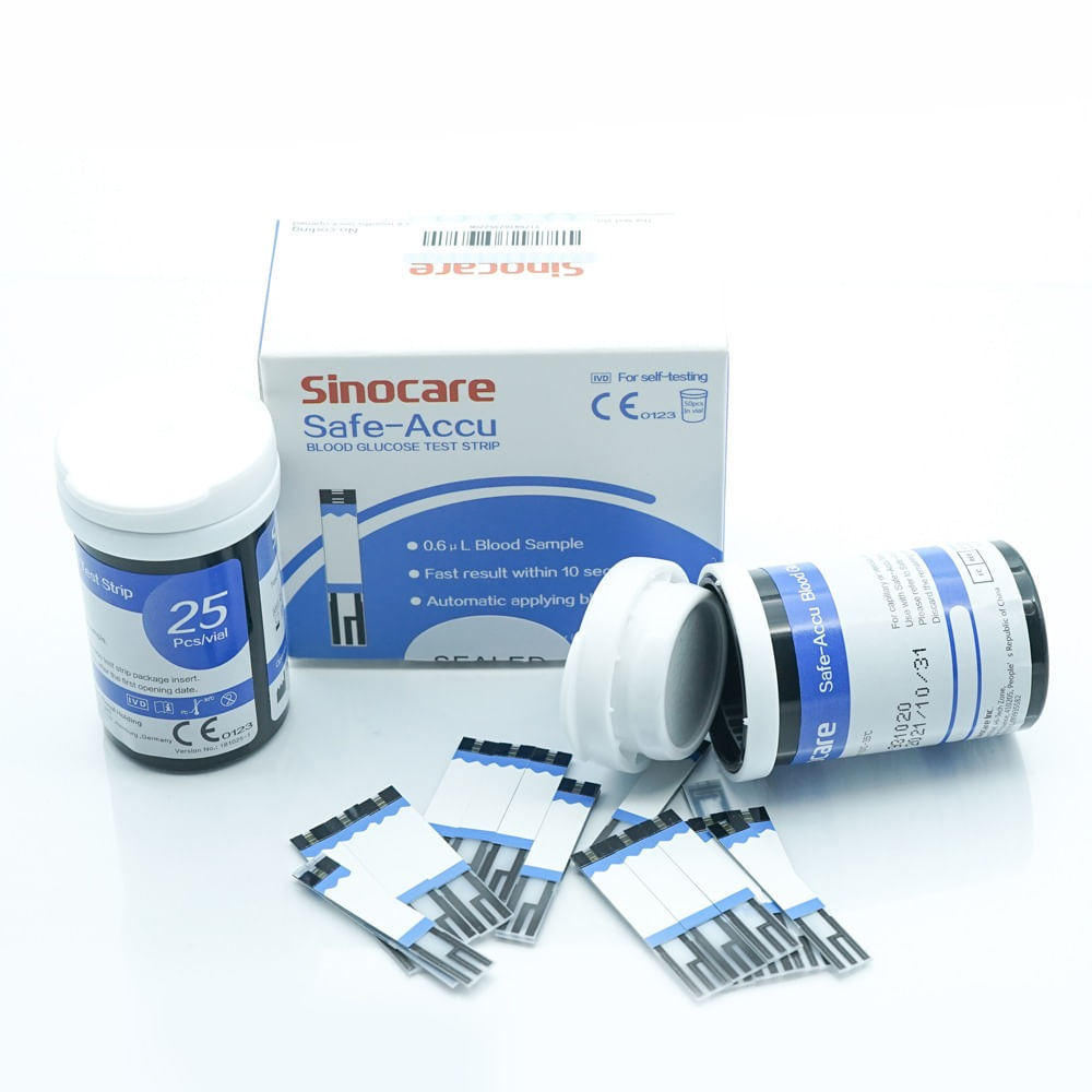 Glucometro Safe Accu 50 tiras y 50 lancetas