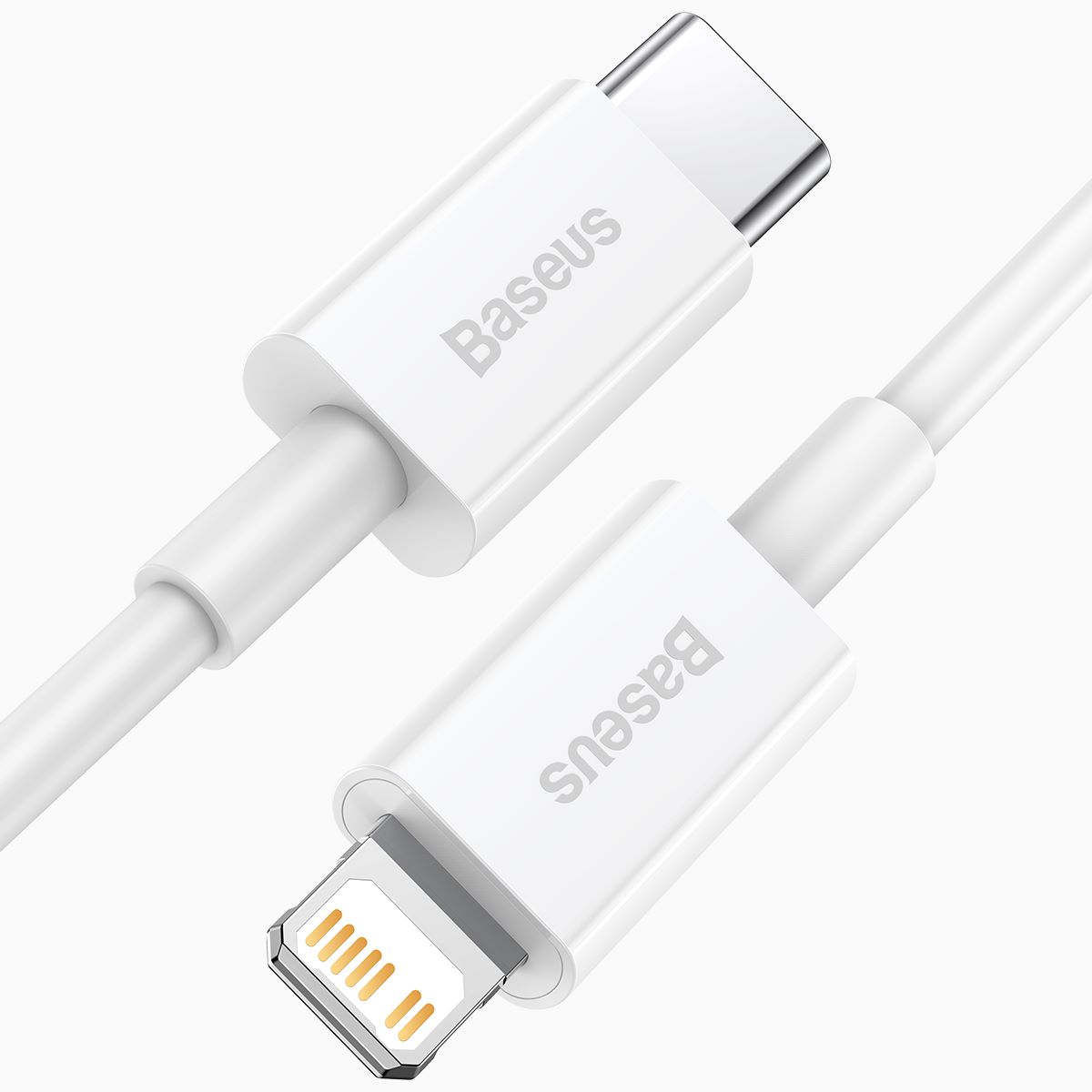 Cable Baseus Tipo C a Lightning para Apple iPhone iPad 2 Metros Blanco