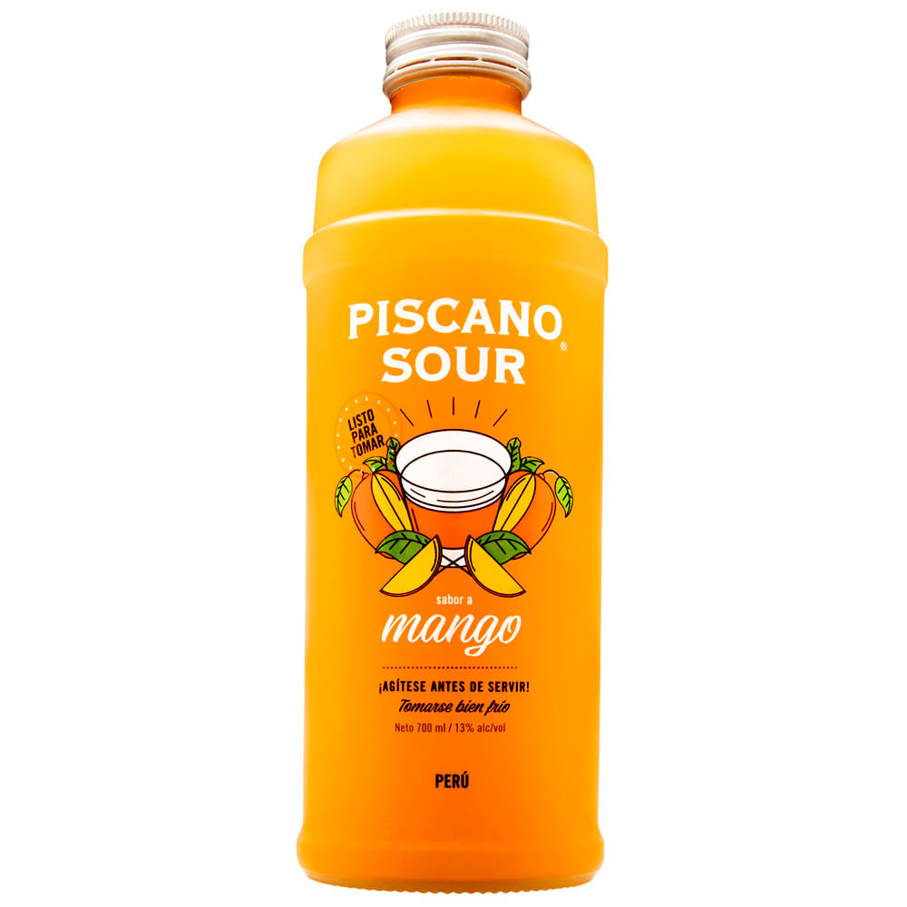 Ready To Drink (RTD) PISCANO Sour Mango Botella 700ml