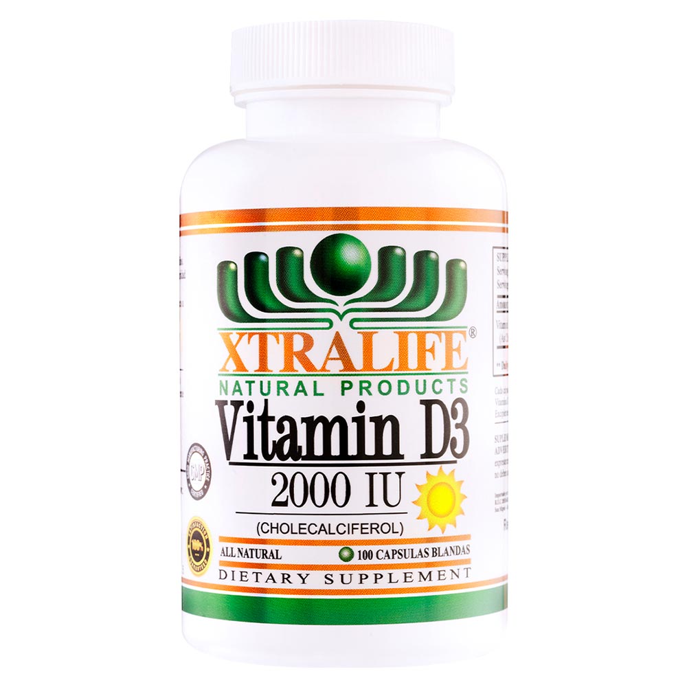 Vitamina D3 - Xtralife Natural Products - 100 Cápsulas