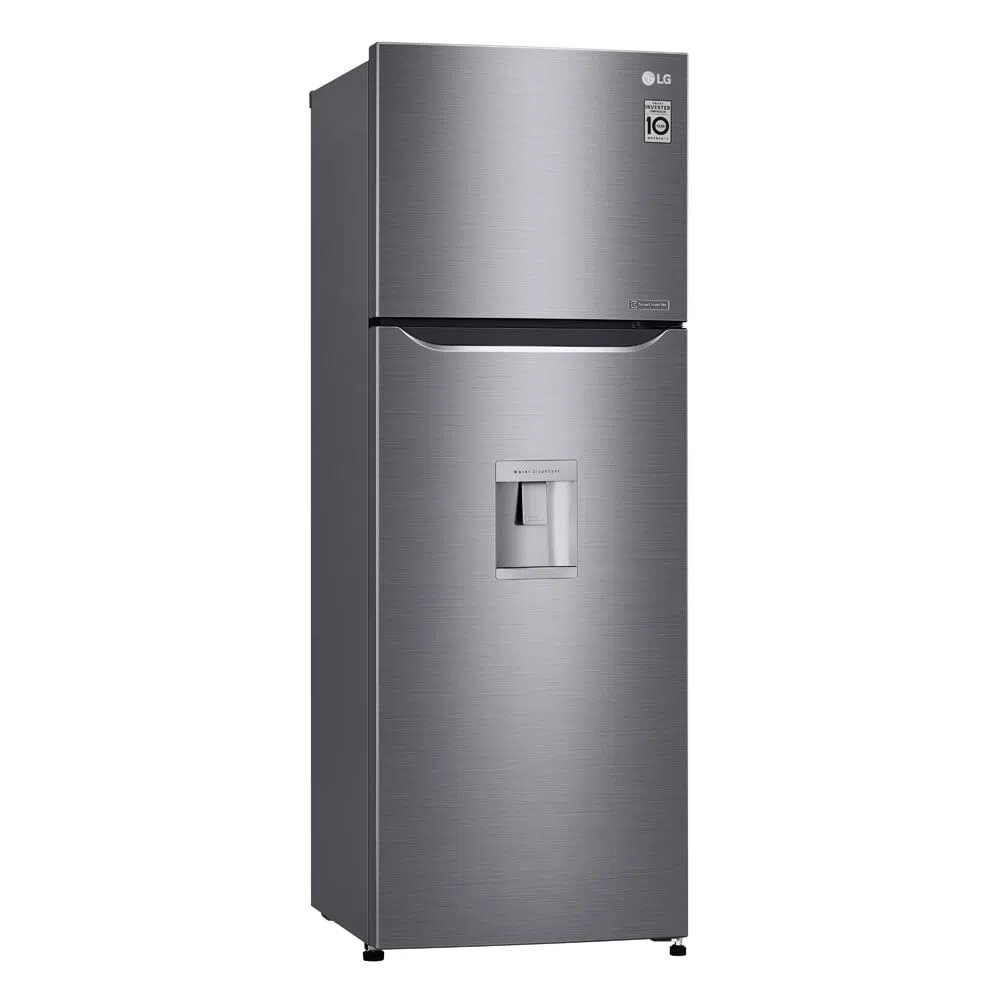 Refrigeradora LG Top Freezer 312L con Door Cooling GT32WPPDC Plateada