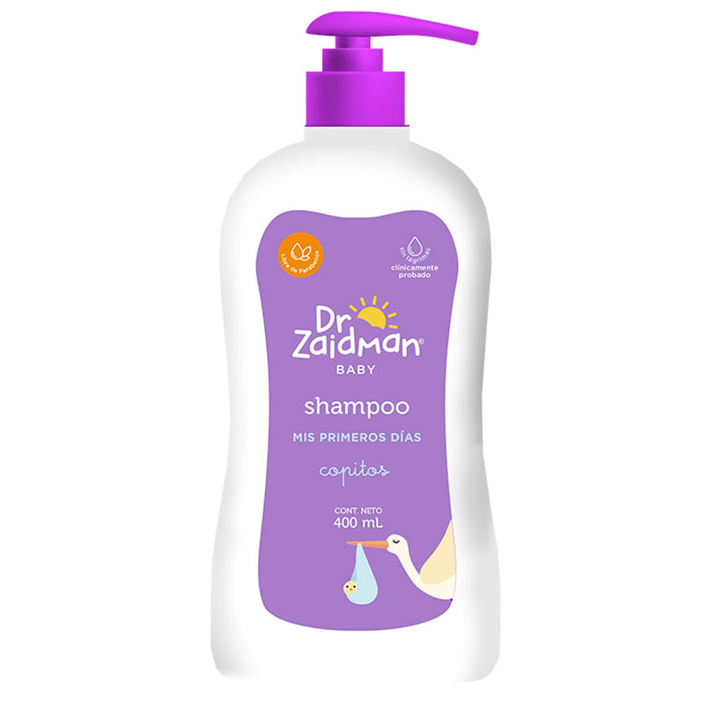 Shampoo para Bebé DR. ZAIDMAN Natural Botella 400ml