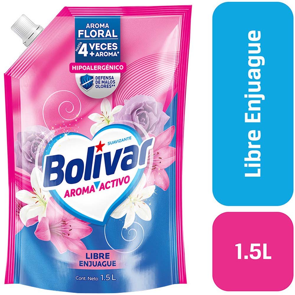 Suavizante BOLIVAR Aroma Activo Doypack 1.5L