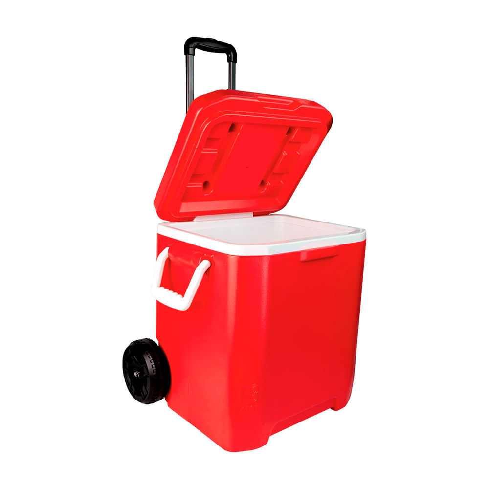 Cooler Yeti 31 Qt con ruedas y asa Rojo