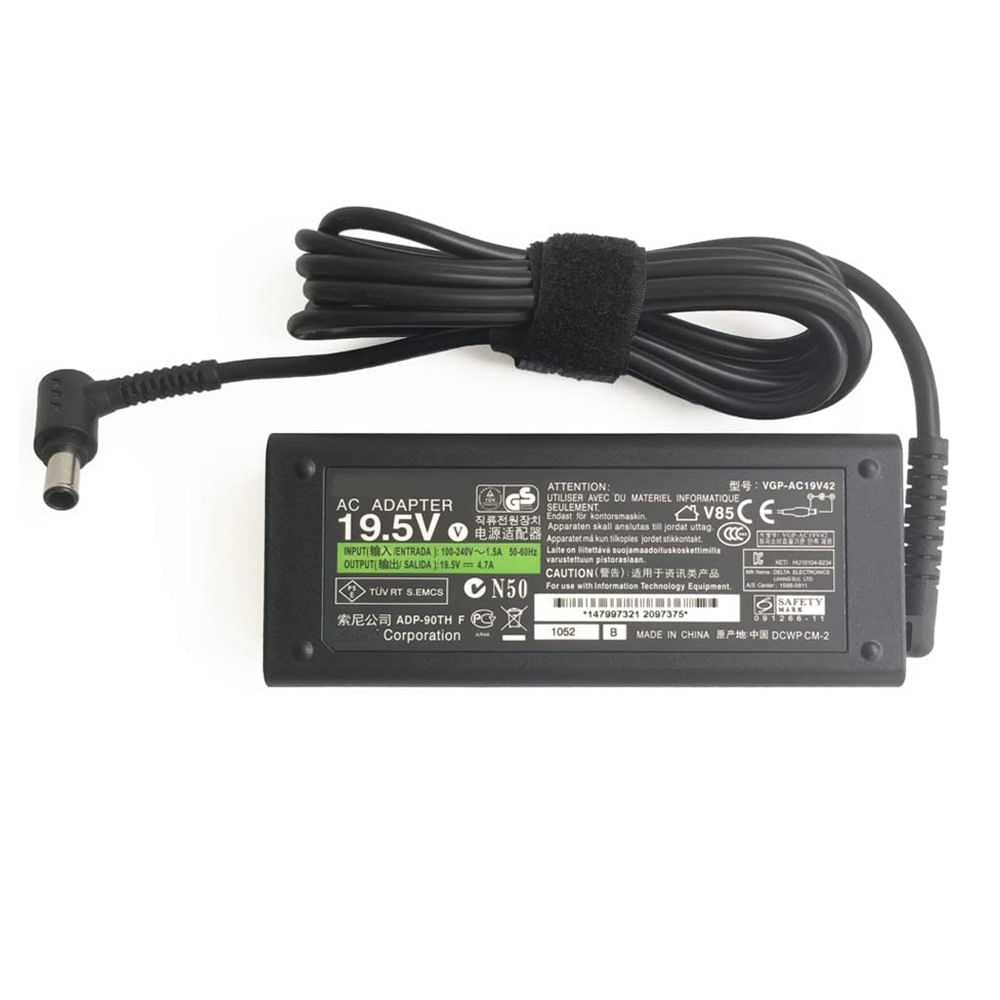 Cargador para Laptop Sony Vaio 19.5v 4.7A 92w  conector 6.5X4.4mm Genérico