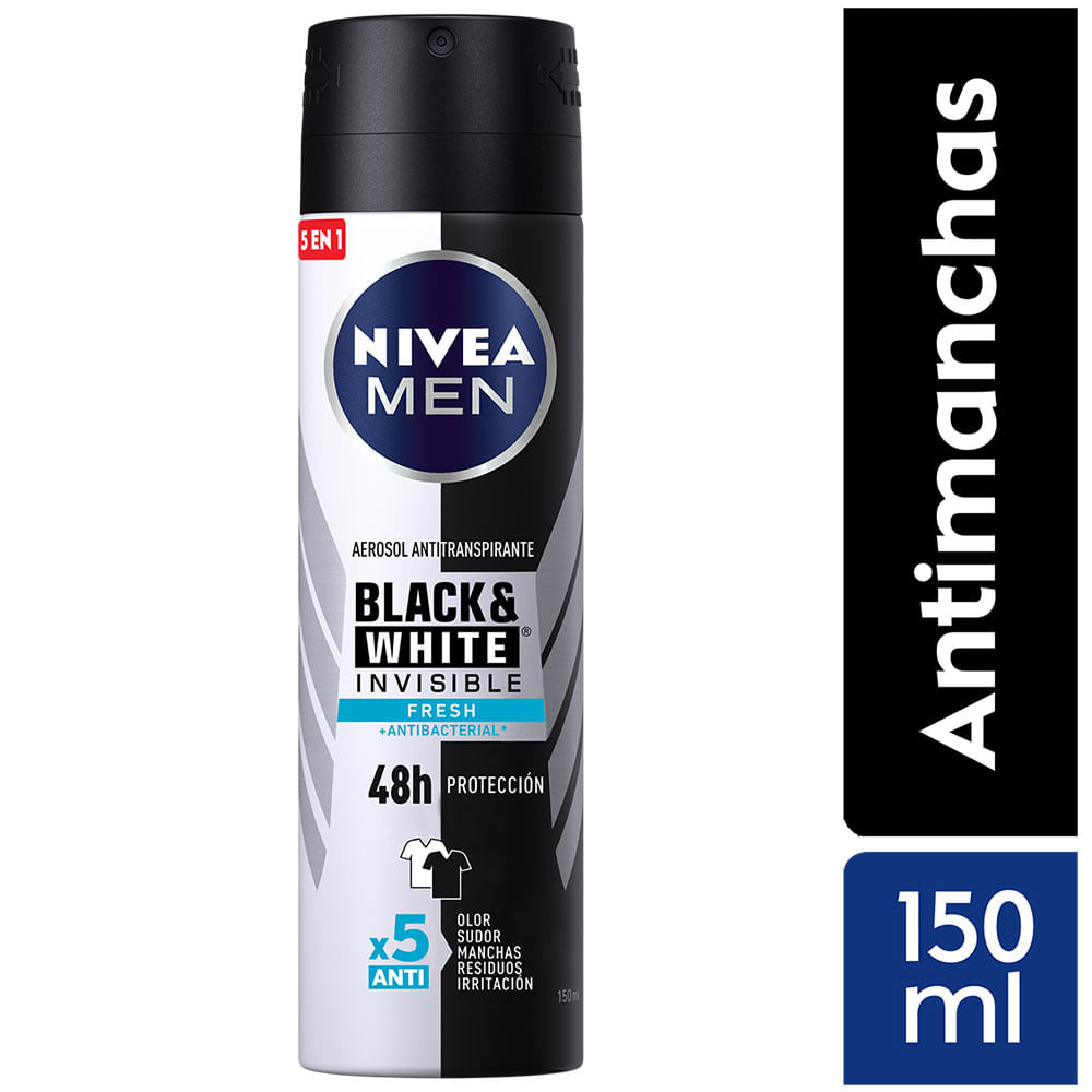 Desodorante para hombre Spray NIVEA B&W Fresh Male - Frasco 150ml