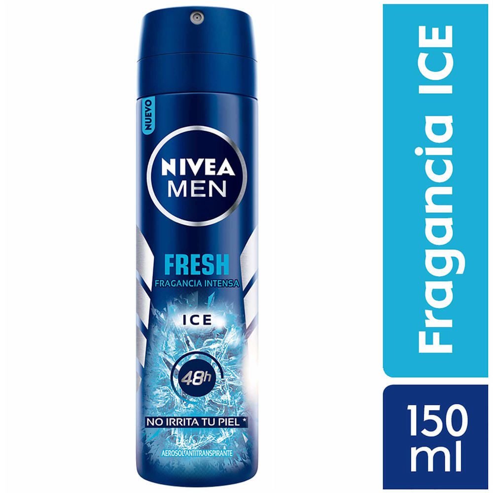Desodorante para hombre Spray NIVEA Fresh Ice Male - Frasco 150ml