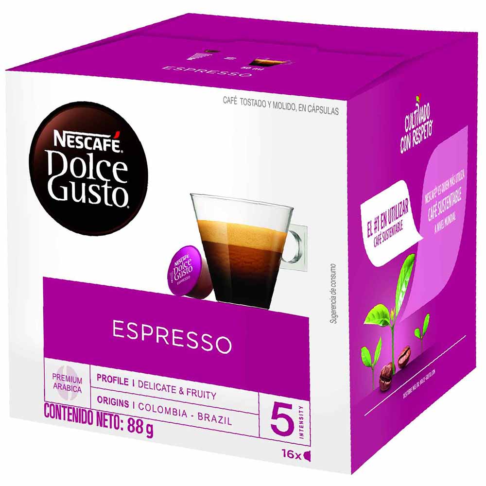 Café NESCAFÉ DOLCE GUSTO Espresso Caja 16un