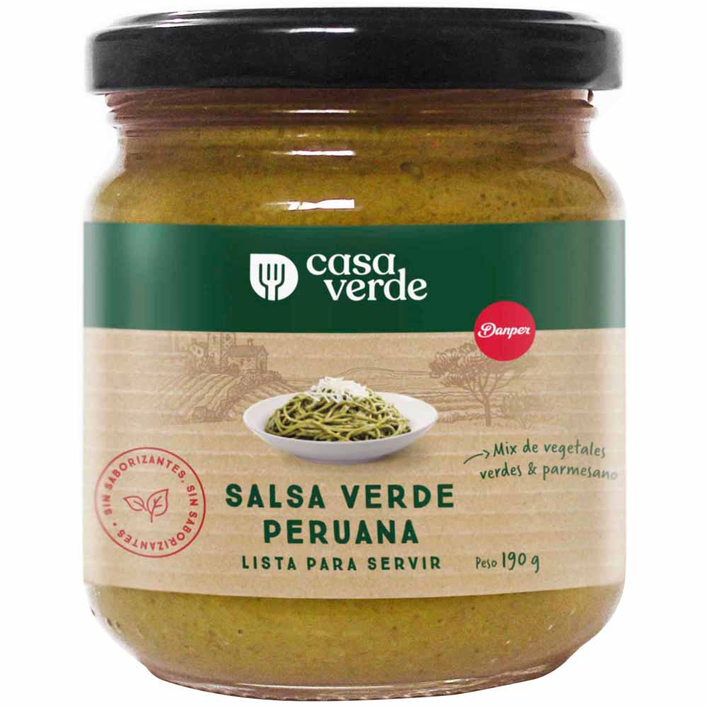 Salsa Verde Peruana CASA VERDE Frasco 190g