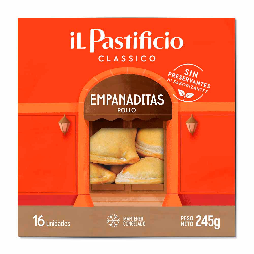Empanaditas de Pollo IL PASTIFICIO Caja 16un