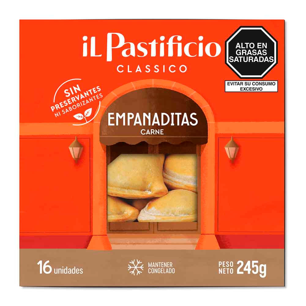 Empanaditas de Carne IL PASTIFICIO Caja 16un