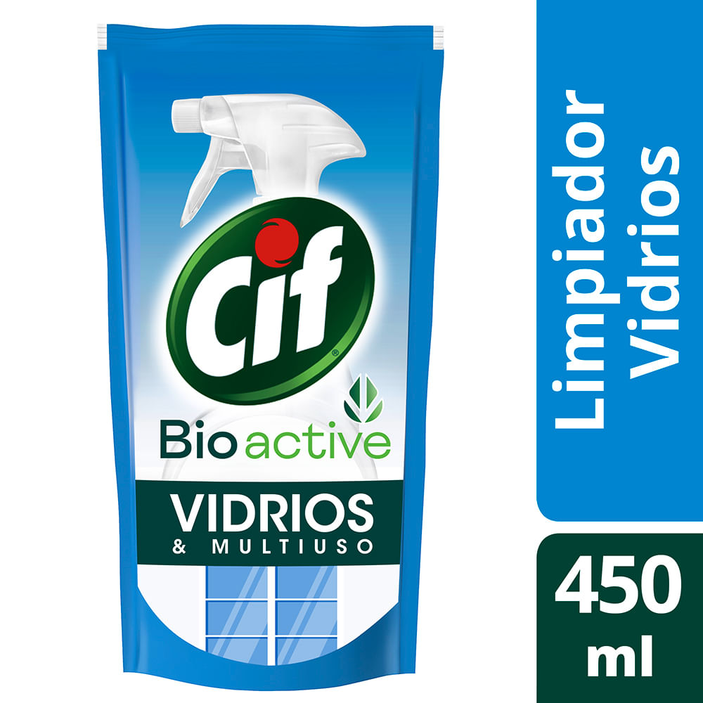 Limpiavidrios Cif Bioactive Doypack 450 ml