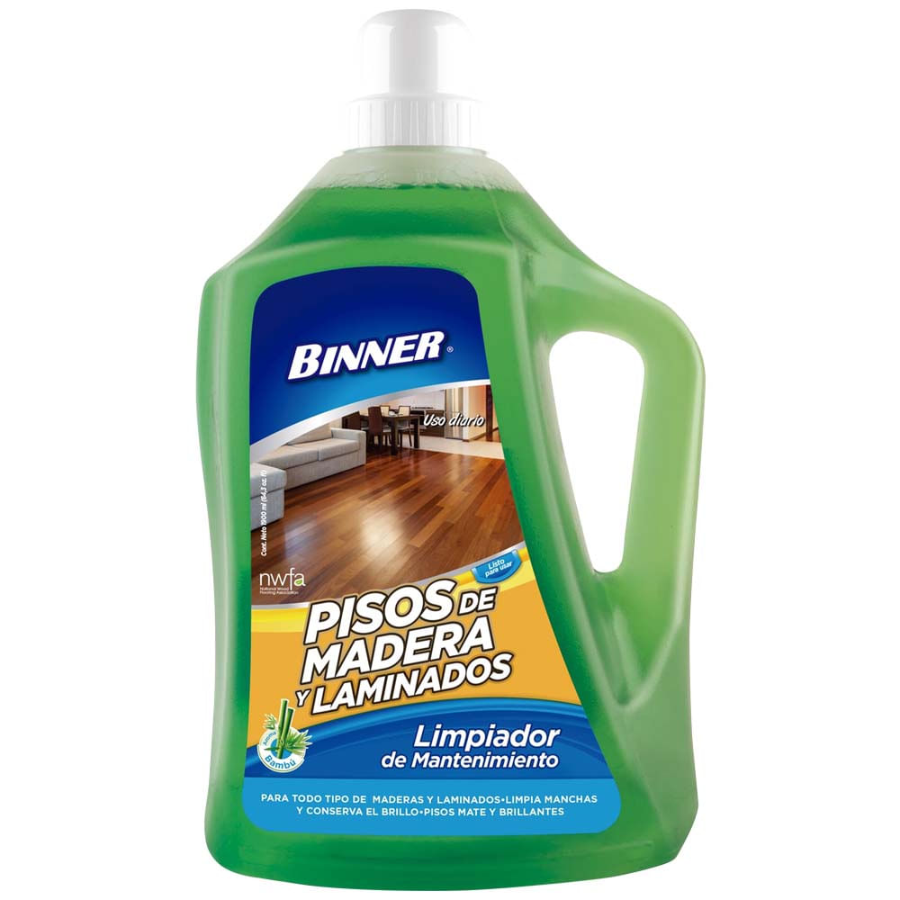 Limpiador de Mantenimiento BINNER para Pisos de Madera Botella 1.9L