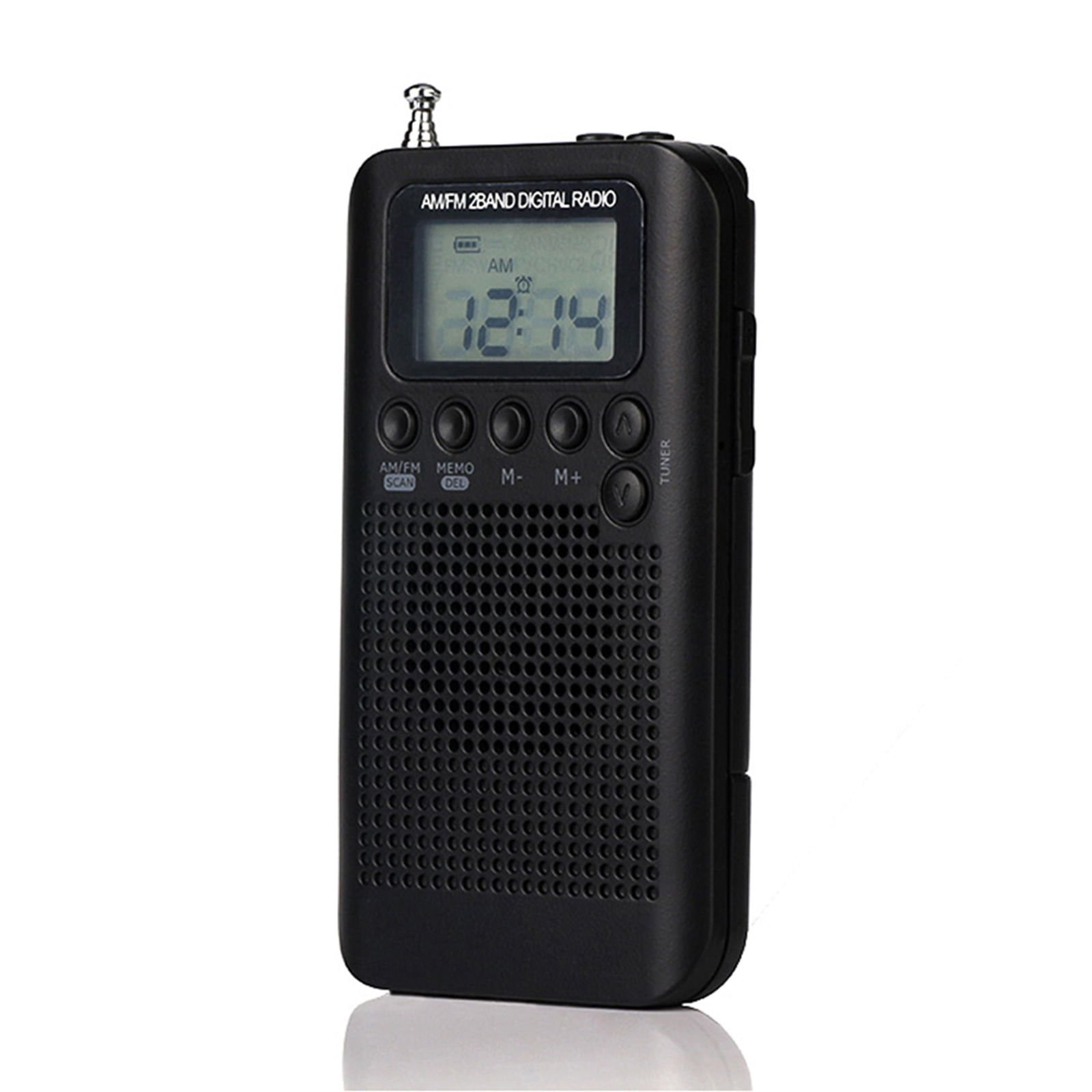 Radio portátil estéreo AM / FM Tomtop V5003B Negro