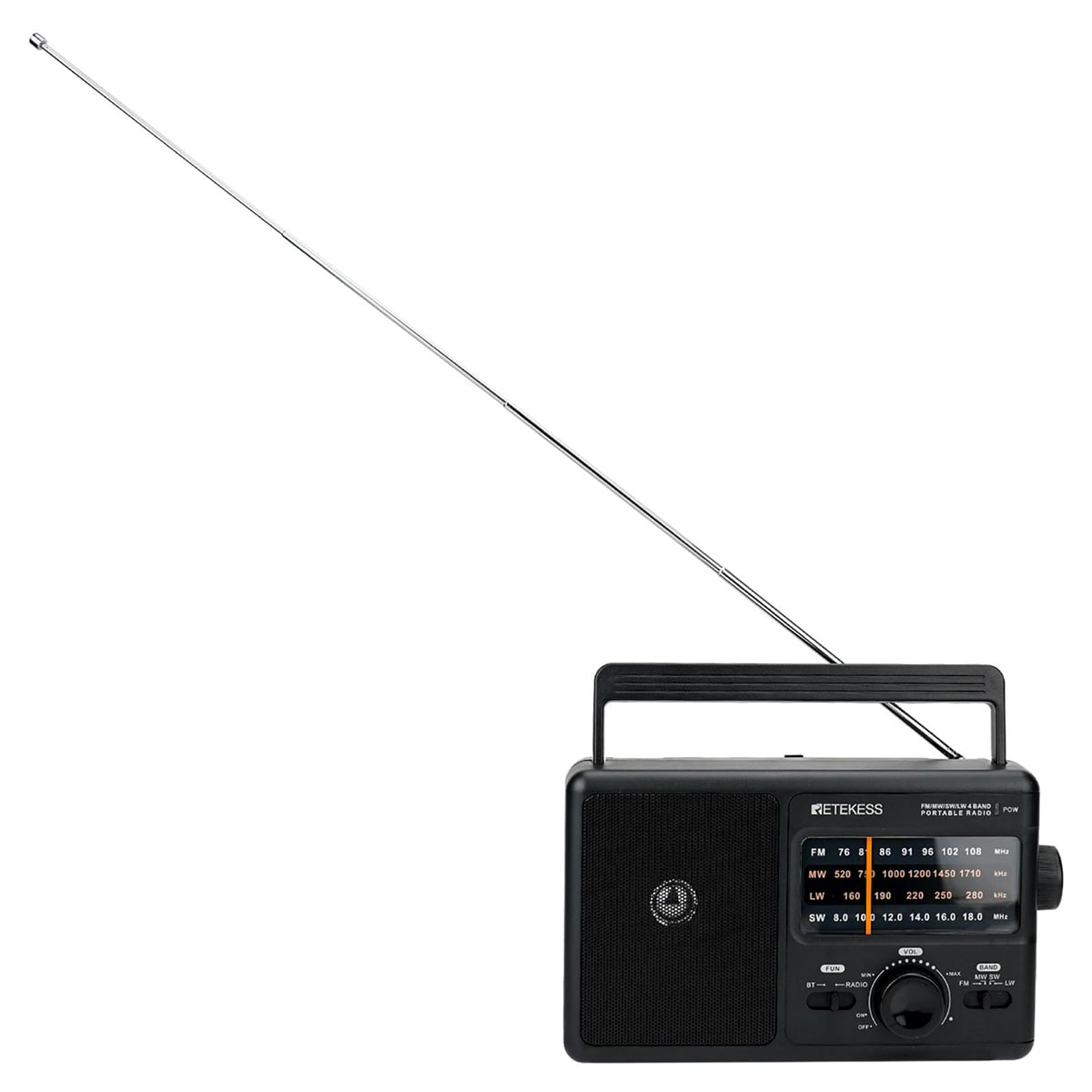 Radio portátil Retekess V9857US Negro