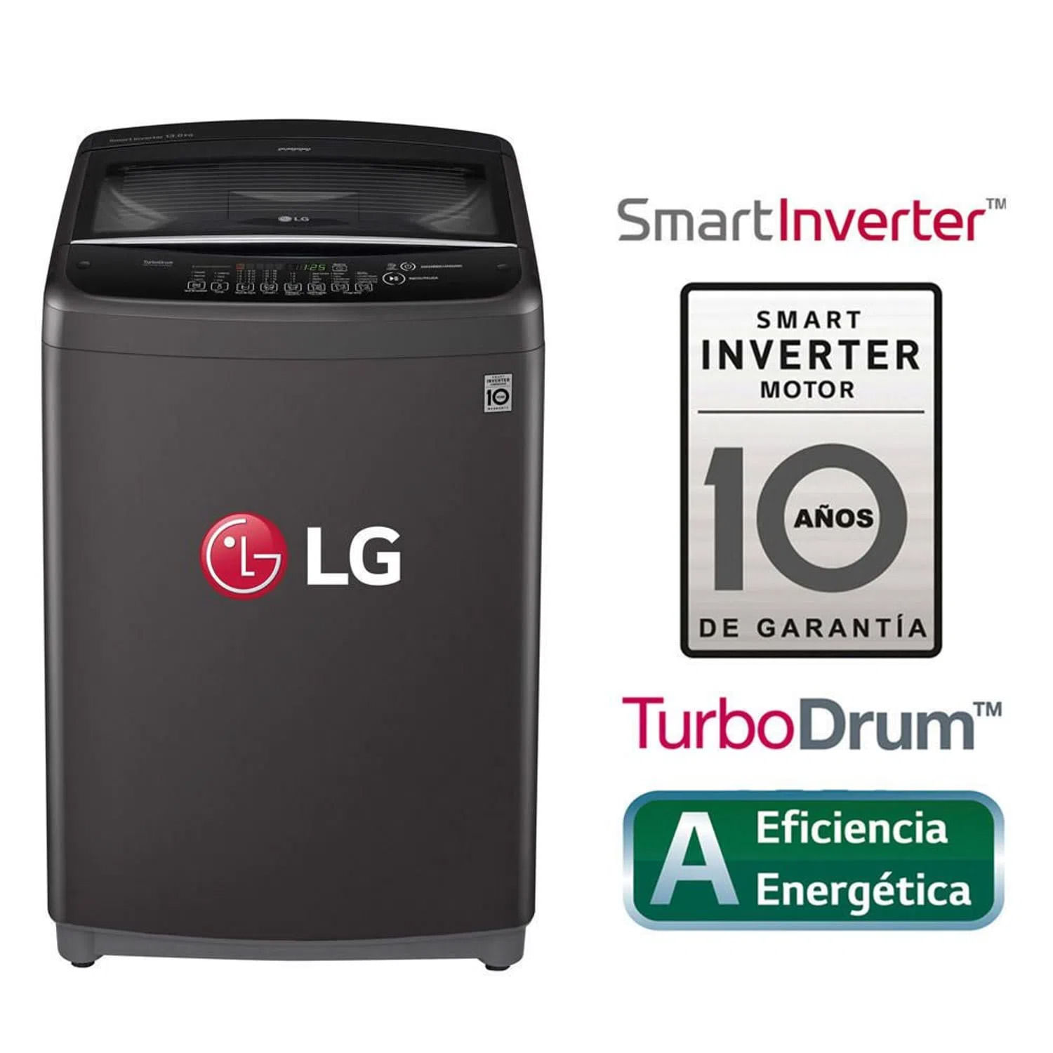 Lavadora LG Carga Superior Smart Inverter con TurboDrum™ 13 Kg - WT13BSB