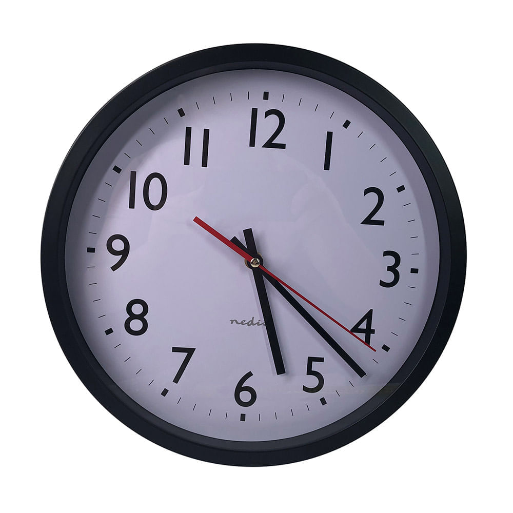 Reloj de pared metal Vidrio 30.5cm Día