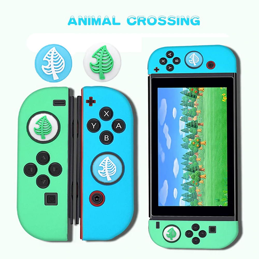 Funda para JoyCons y 2 Grips Nintendo Switch Protector Animal Crossing