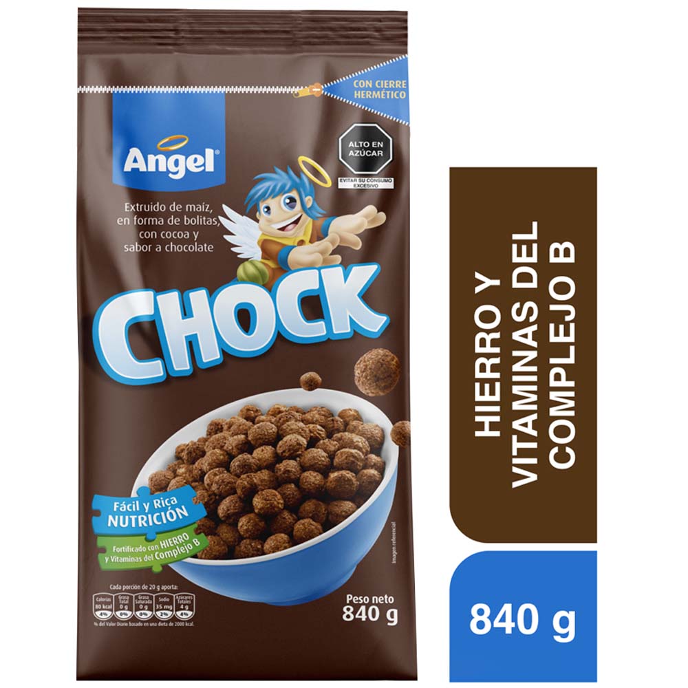 Cereal ÁNGEL Chocolate Bolsa 840g