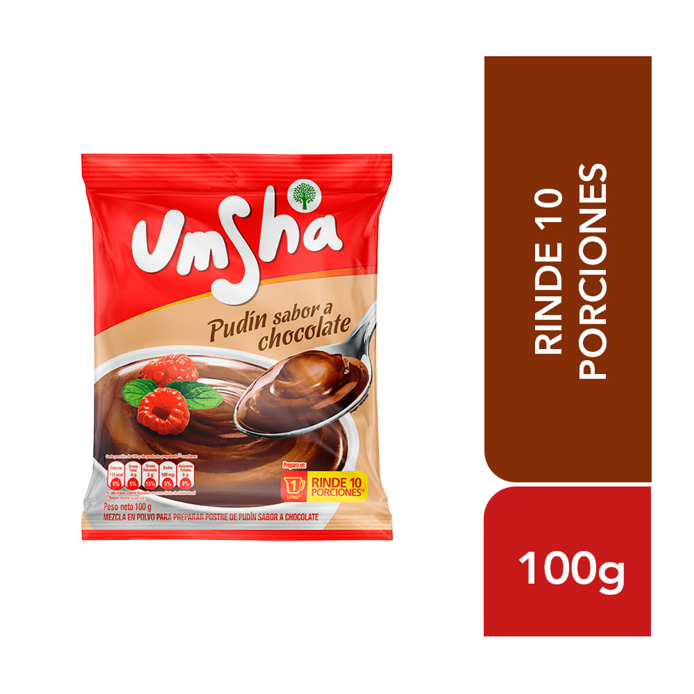Pudín de Chocolate UMSHA Bolsa 100g
