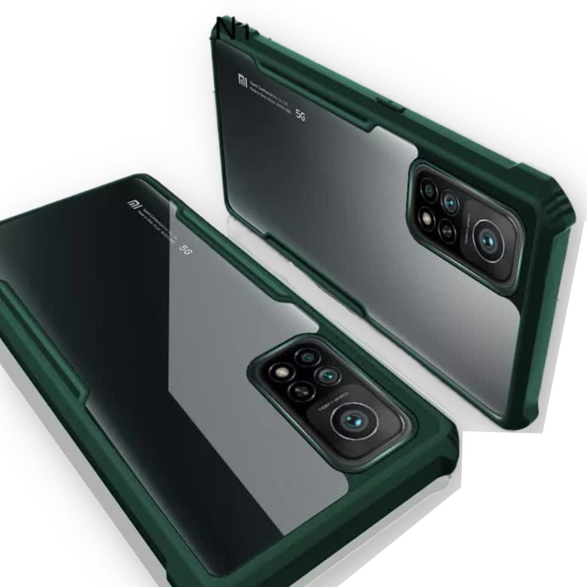 Case Funda Clear Antishock Xiaomi Mi 10T / Pro - Verde