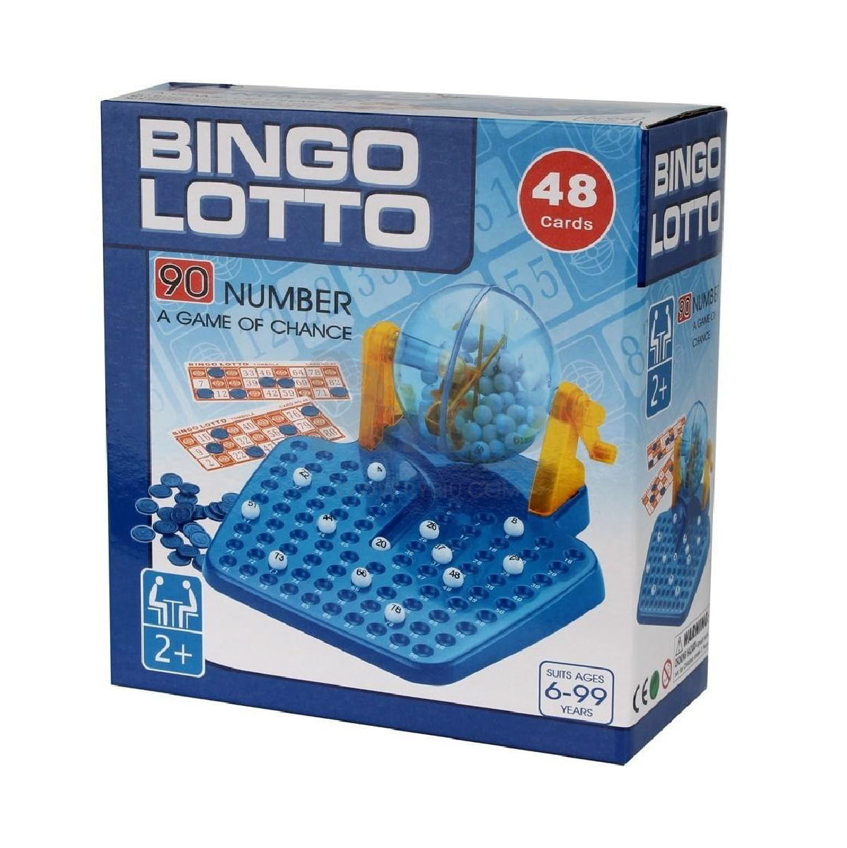 Play Bingo Lotto Familiar Blue