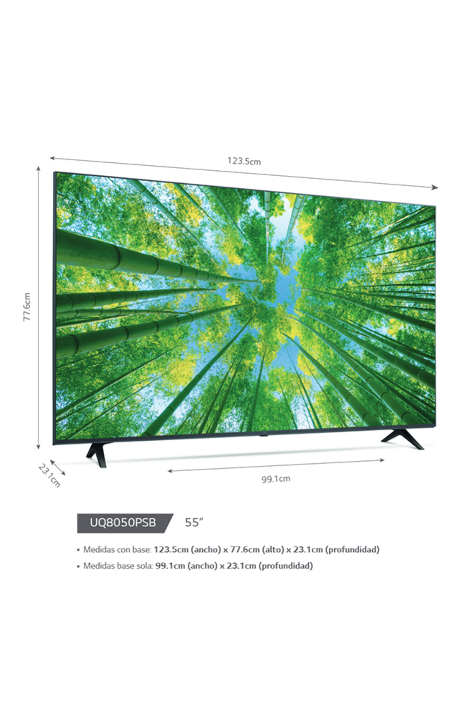 Tv LG Uhd 55" 4k Smart Thinq AI 55uq8050psb (2022)