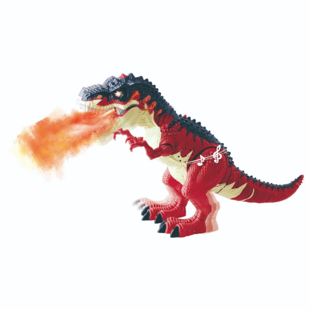 Dinosaurio Dinosaur Walk Con Luces Y Sonidos Rojo Kqx-11