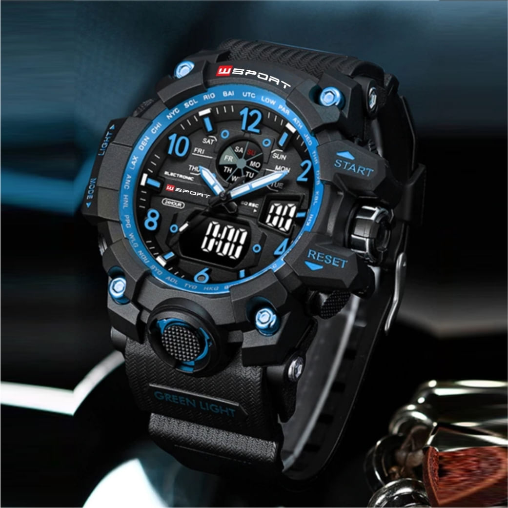 Reloj Watch Sport WS-22-BB Negro con Azul