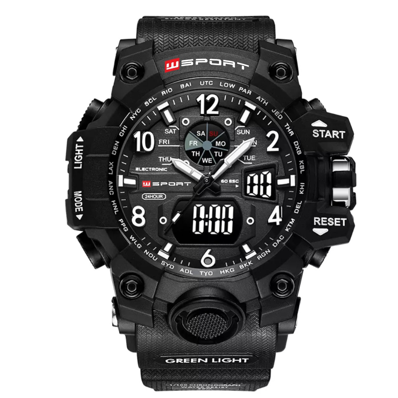 Reloj Watch Sport WS-22-BW Negro con Blanco