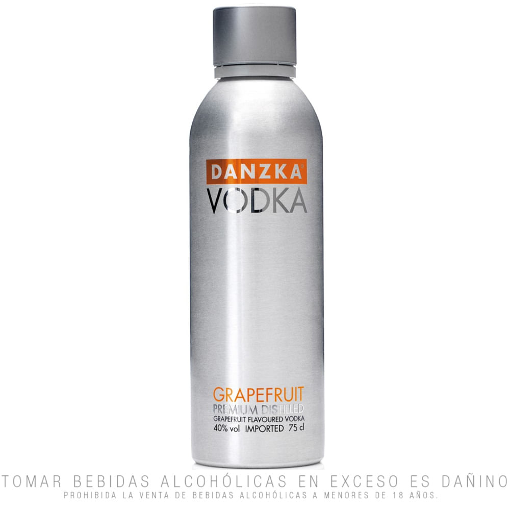 Vodka DANZKA Grapefruit Botella 750ml
