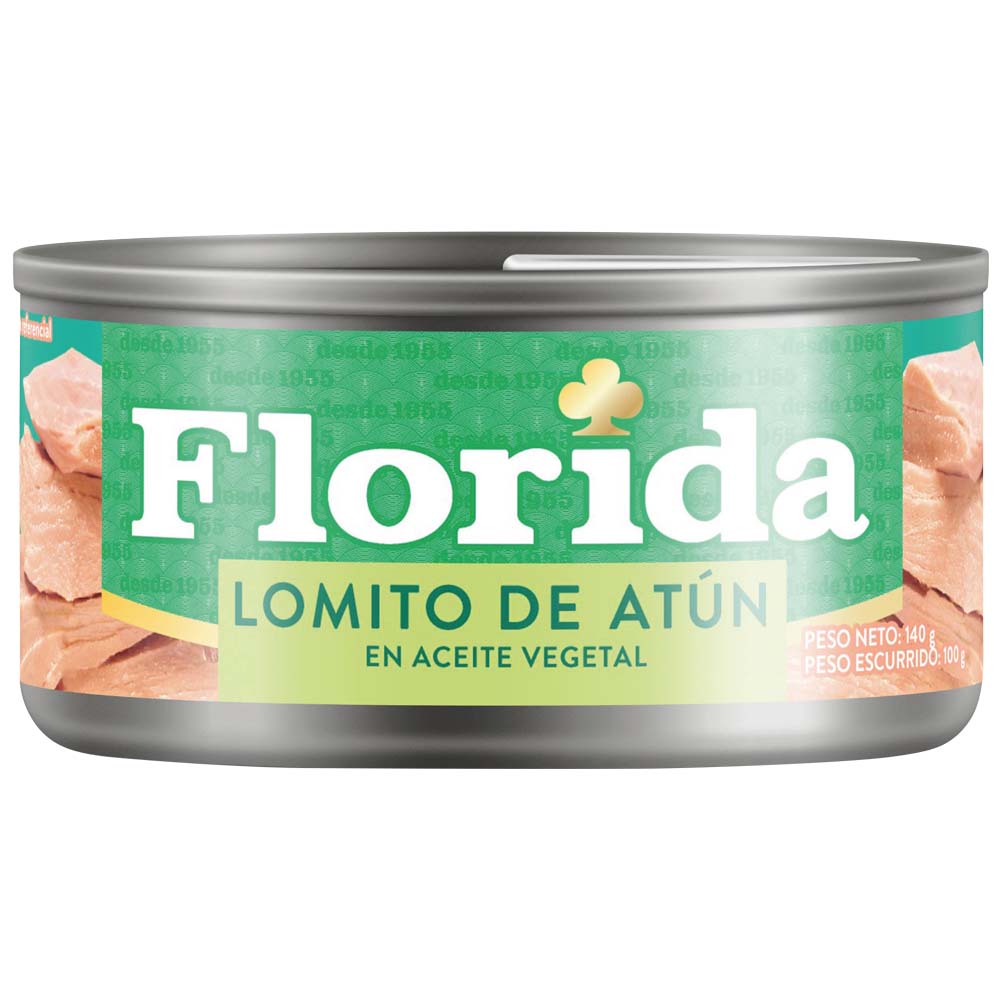 Lomito de Atún en Aceite Vegetal FLORIDA Lata 140g