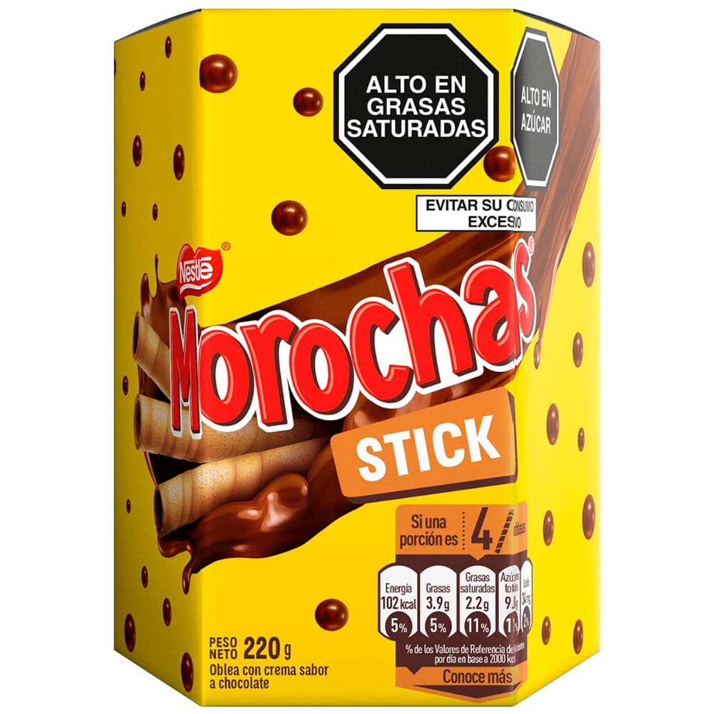 Barquillos de Chocolate MOROCHA Stick Caja 220g