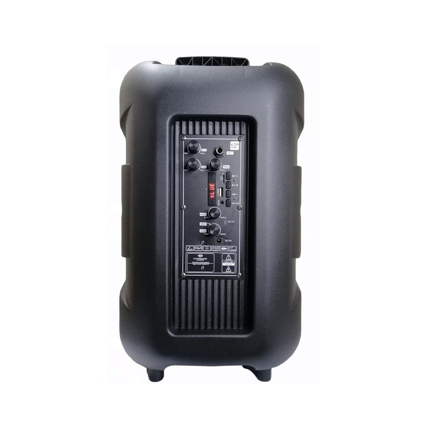 Parlante Portable Eversound EV3001-FLAMING12" Iluminación LED con Micrófono