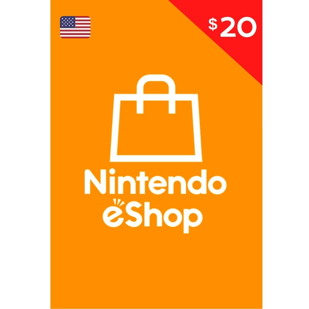 Código Nintendo eShop Gift Card 20 USA Tarjeta Nintendo 20$ Switch 3DS (Digital)