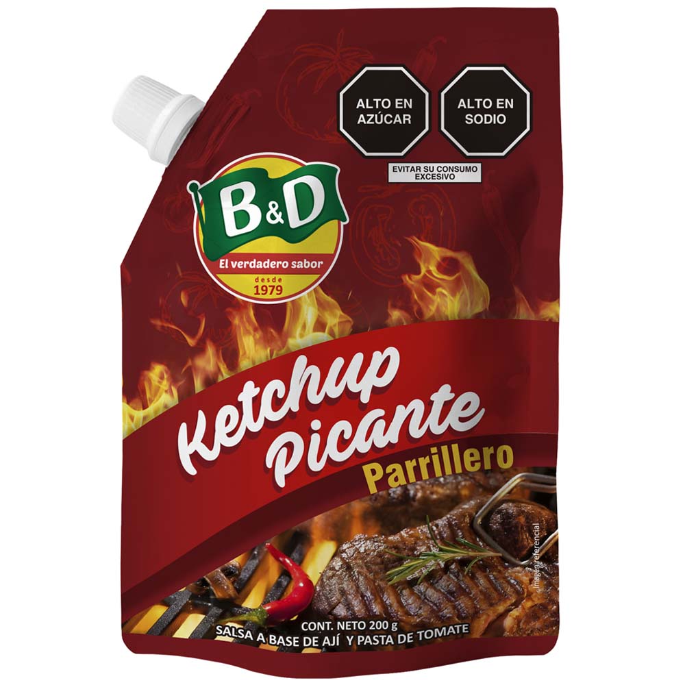 Ketchup Picante Parrillero B&D Doypack 200g