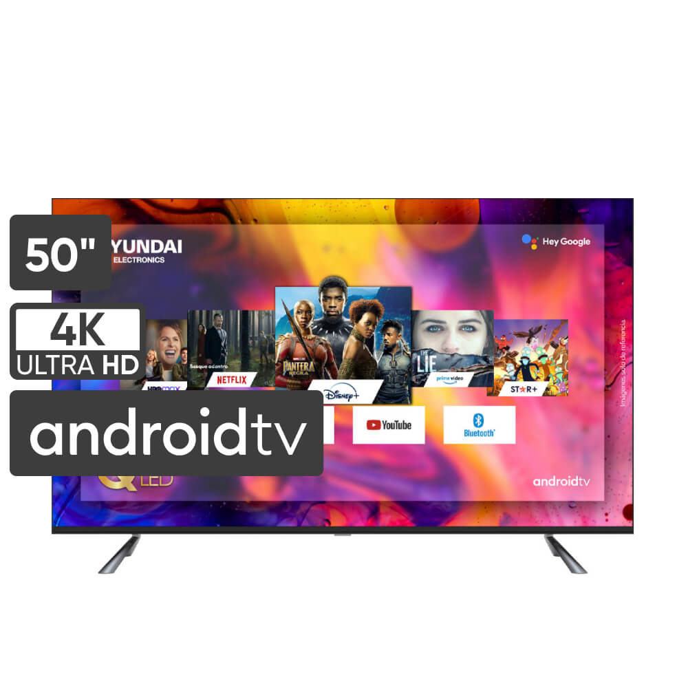 Televisor HYUNDAI QLED 50'' UHD 4K Smart Tv HYLED5019QA4KM