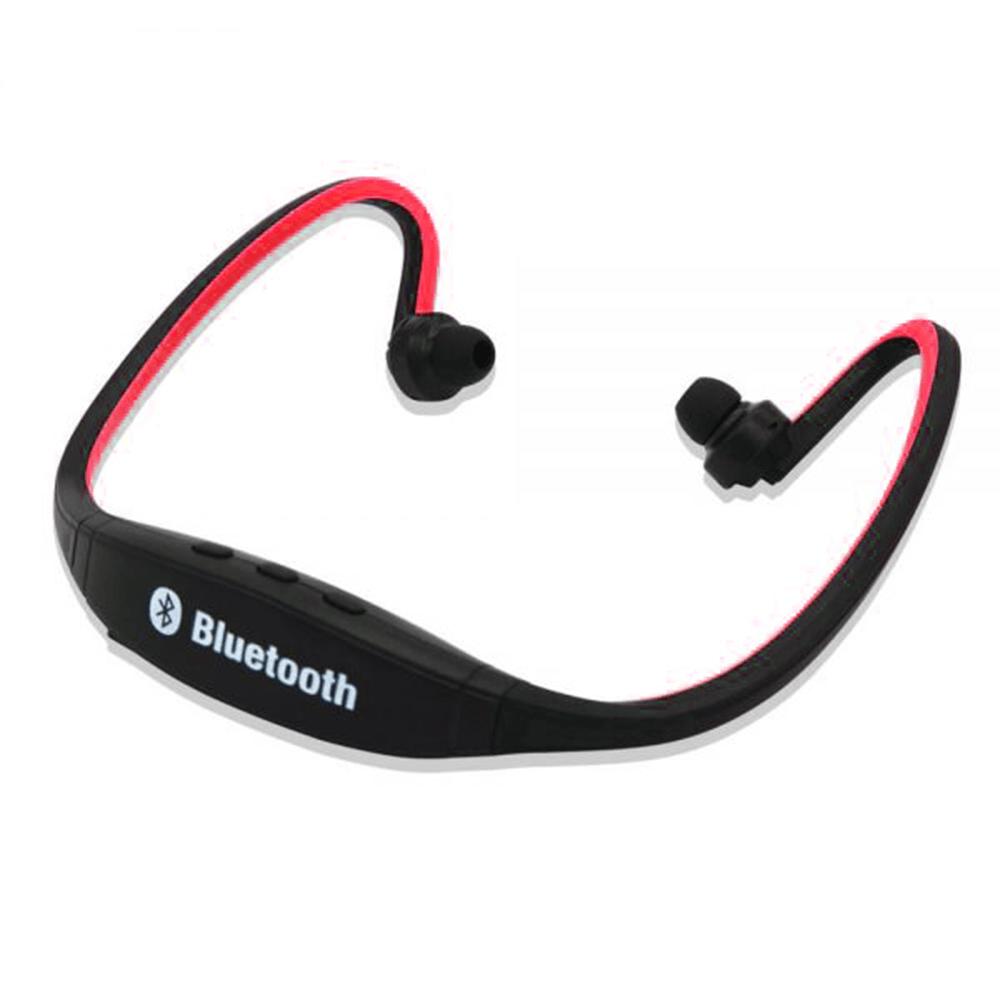 Handsfree Bluetooth BS19C con Radio y Ranura MicroSD Color Rojo