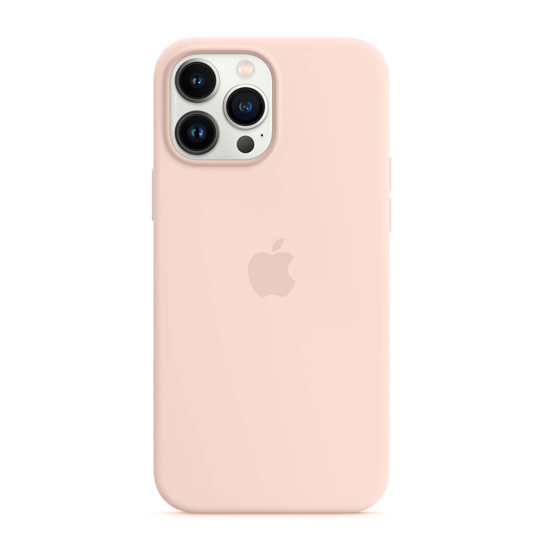 Silicone Case Iphone 13 Pro Pink Sand + Lamina De Vidrio
