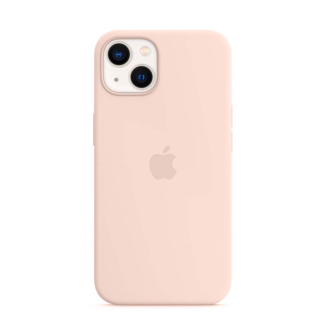 Silicone Case Iphone 13 Pink Sand + Lamina De Vidrio