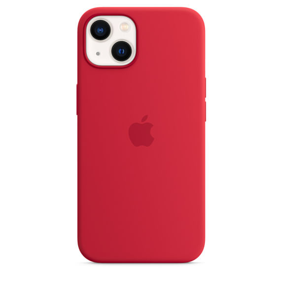 Silicone Case Iphone 13 Red + Lamina De Vidrio