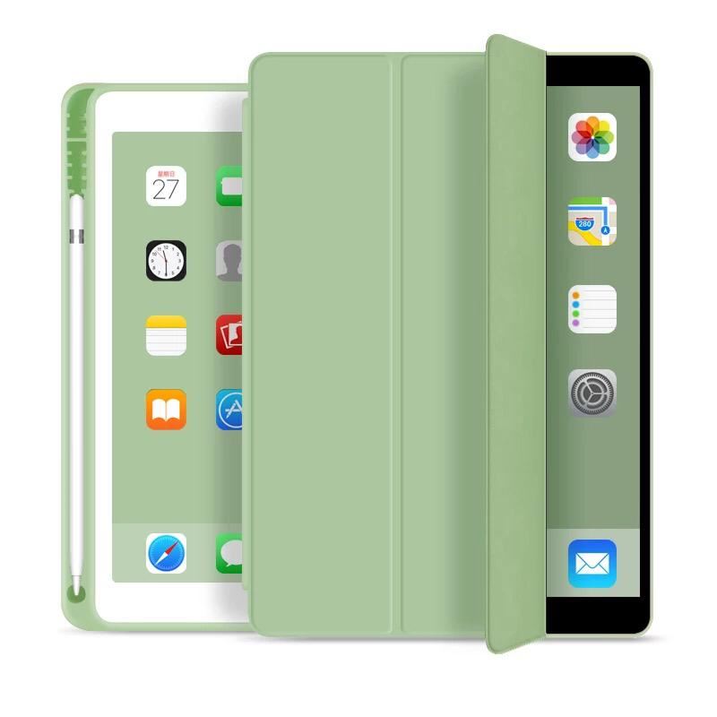 Smart Case Para El New Ipad 9.7 Sage Green + Lamina De Vidrio
