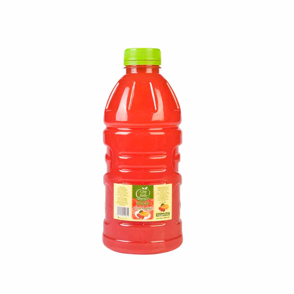 Jugo KING FRUITS Mix fresa y naranja Botella 1.8L