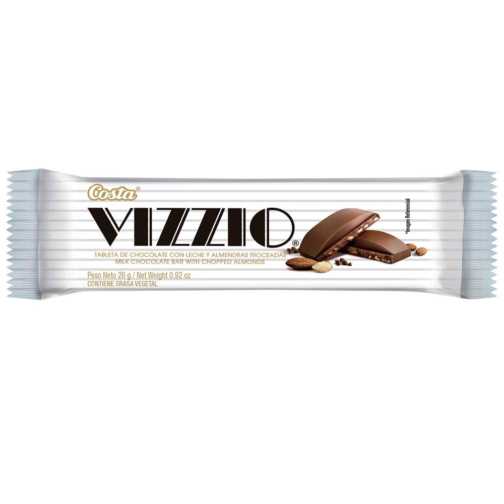 Tableta de Chocolate con Leche COSTA Vizzio Bolsa 26g