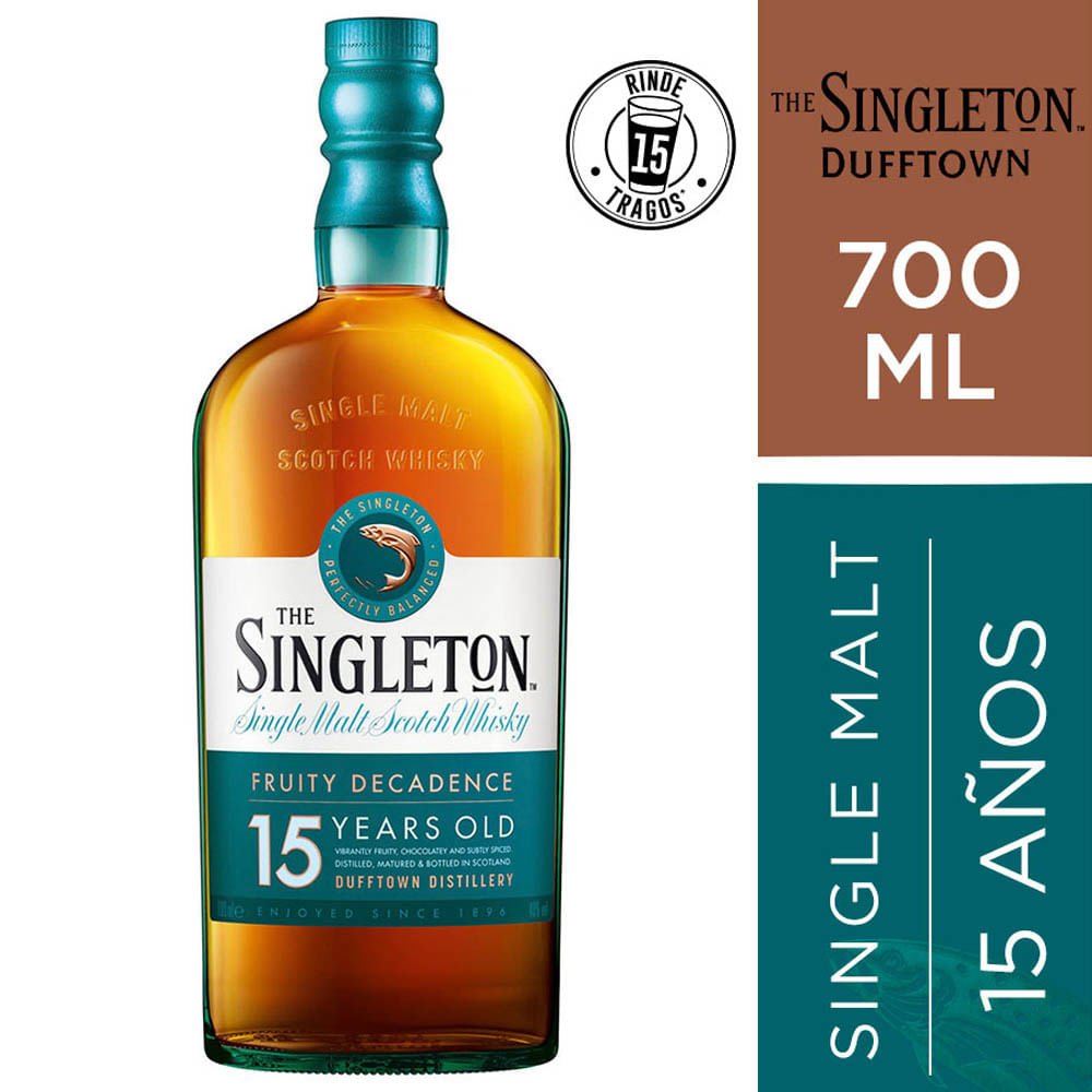 Whisky SINGLETON Single Malt 15 Años Botella 700ml