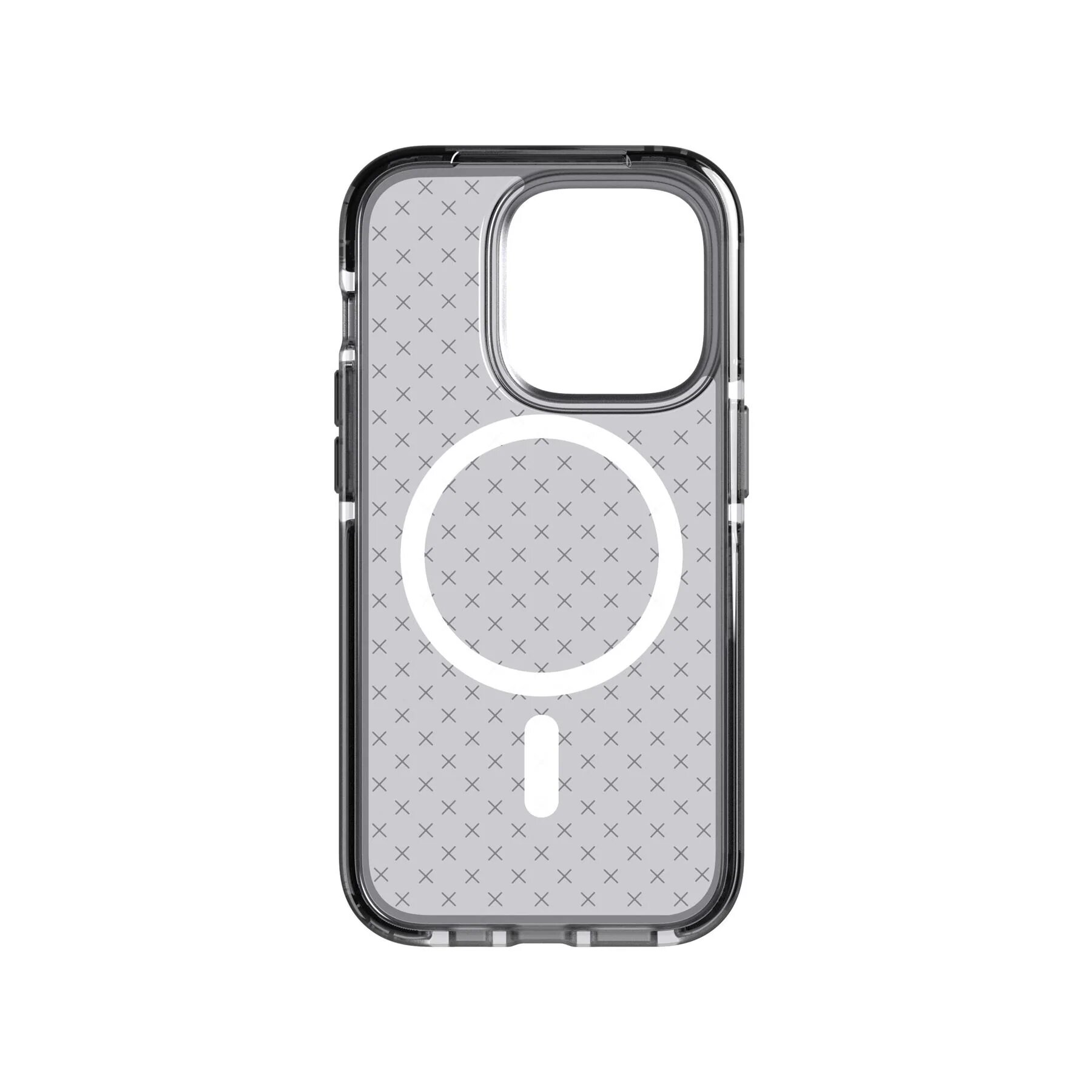 Case Protector Tech21 Evo Check Original para iPhone 14 Pro con MagSafe Smoke Black