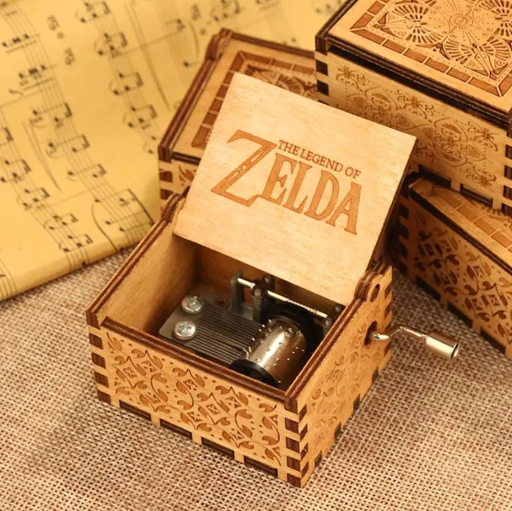 Caja de Musica The Legend of Zelda Breath of the Wild Nintendo Switch - Color Madera
